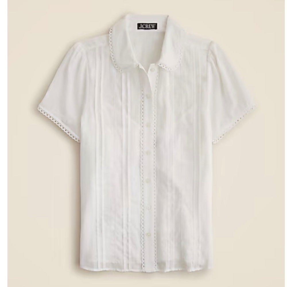 NWT J.Crew White blouse (runs small)
